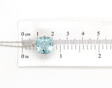 Platinum 4.75 Carat Genuine Natural Aquamarine and Diamond Pendant (#J7231)