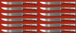 Cambridge by Gorham  Sterling Silver Steak Knife Custom Set 12 pieces 8 1/2"