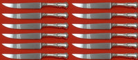 Cambridge by Gorham  Sterling Silver Steak Knife Custom Set 12 pieces 8 1/2"