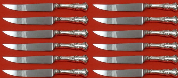 Cambridge by Gorham  Sterling Silver Steak Knife Custom Set 12 pieces 8 1/2"