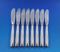 Camellia by Gorham Sterling Silver Butter Spreaders HH Modern Set of 8pcs 6 1/4"