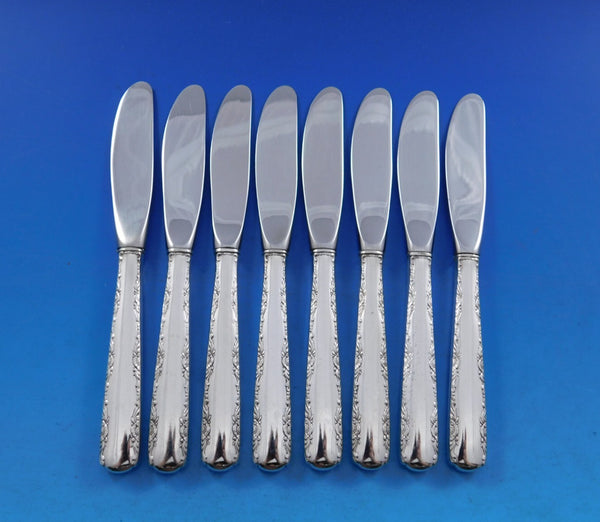 Camellia by Gorham Sterling Silver Butter Spreaders HH Modern Set of 8pcs 6 1/4"