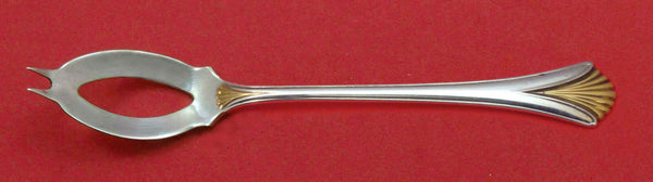 Regency Shell Gold By Lunt Sterling Silver Olive Spoon Ideal 6" Custom Made