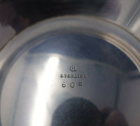 Currier and Roby Sterling Silver Bowl with Beads #608 Mid-Century (#5081)