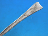 Lap Over Acid Etched by Tiffany Sterling Bouillon Soup Spoon Buffalo Grass 5 1/4