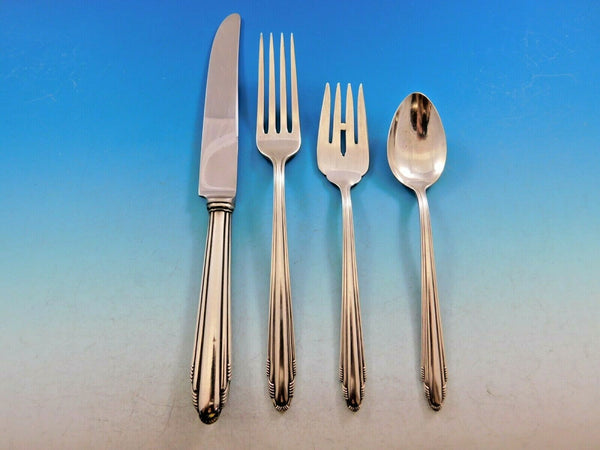 Contempora by D&H Sterling Silver Flatware Set For 8 Service 37 Pcs Art Deco