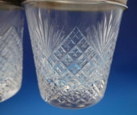 Hamilton by Tiffany and Co Sterling Silver and Cut Crystal Condiment Set (#6391)