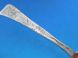 Lap Over Acid Etched by Tiffany Sterling Silver Place Soup Spoon Large Orchid 7"