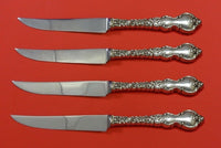 Du Barry by International Sterling Silver Steak Knife Set 4pc 8 1/2" Serr Custom