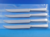 Modern Classic by Lunt Sterling Silver Steak Knife Set Texas Sized Custom 9 7/8"