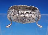 Coin Silver Salt Cellar Master Repousse Flowers Unmarked (#6938)