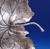 Buccellati Gianamaria Italian Sterling Silver Dish Maple Leaf 7 Point Box #7026