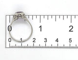 18k White Gold 1.21 Carat Genuine Natural Amethyst Filigree Ring 7.5 (#J7443)