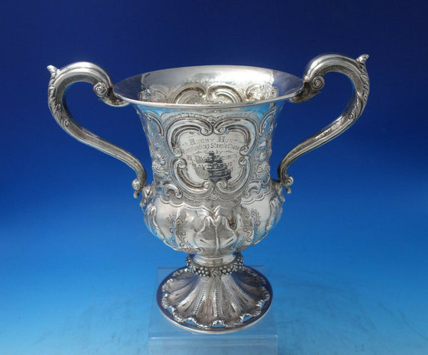 Irish Dublin 1889 Sterling Silver Trophy Champagne Cooler Rugby (#6099)