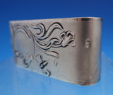 Portuguese .833 Silver Napkin Ring Set 6pc in Box w/ Tulips Butterflies (#9099)
