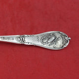 Zodiac By Gorham Sterling Silver Tea Fork "Scorpio"  5 3/4"