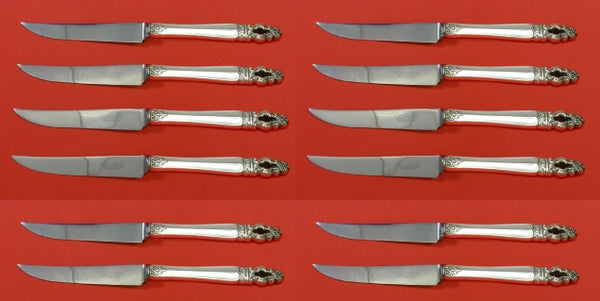 Sovereign Hispana by Gorham Sterling Silver Steak Knife Custom Set 12 pcs 9 3/4"