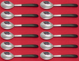 Contrast by Lunt Sterling Silver Teaspoon Set of 12 pcs 6 3/8"
