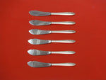 Spring Serenade by Lunt Sterling Silver Trout Knife Set 6pc. HHWS Custom 7 1/2"