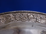 Repousse by S. Kirk and Son Co. 925/1000 Silver Platter w/ Wide Border (#8705)