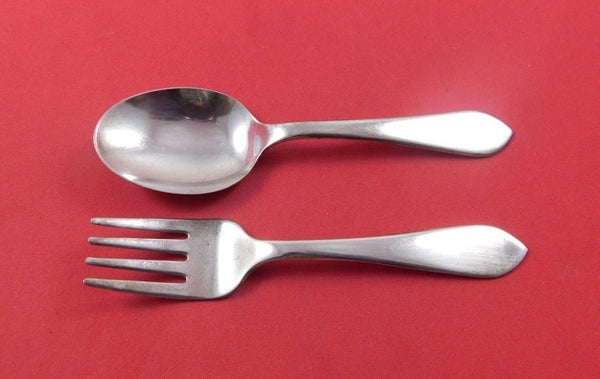 Adams by Frank Whiting Sterling Silver Baby Set 2pc Original 4 1/2"