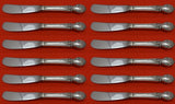 Brocade by International Sterling Silver Butter Spreader HH Paddle Set 12 pcs 6"