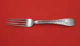 Lap Over Edge Acid Etched By Tiffany Sterling Regular Fork w/ cicada   7"