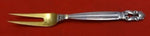Acorn by Georg Jensen Sterling Silver Strawberry Fork 2-Tine Gold Washed 4 5/8"