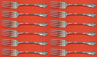 Grand Colonial by Wallace Sterling Silver Salad Fork Set 12 pieces 6 1/4"