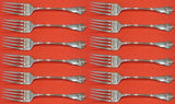 Grand Colonial by Wallace Sterling Silver Salad Fork Set 12 pieces 6 1/4"