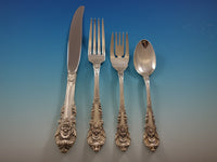 Sir Christopher by Wallace Sterling Silver Flatware Set 113 Pcs Dinner Size Huge