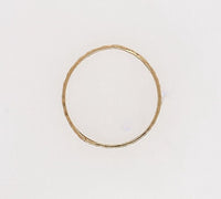10k Yellow Gold Baby Infant Band Ring with Floral Design Size 0 Jewelry (#J6189)