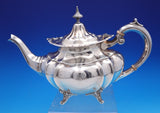 Hampton Court by Reed and Barton Sterling Silver Tea Set 5pc w/ SP Tray (#9019)