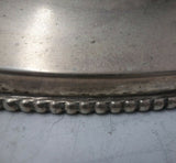 Beaded by GM English Silverplate Plateau Mirror 17" x 4" w/ Dragon Crest (#5881)