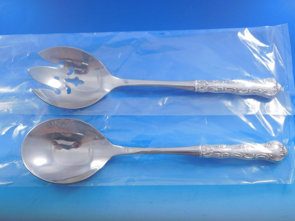 Strasbourg by Gorham Sterling Silver Salad Serving Set Pierced Custom 10 7/8"