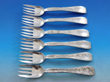 Lap Over Edge Acid Etched Tiffany & Co. Sterling 24Pc Fish Set Birds Aesthetic
