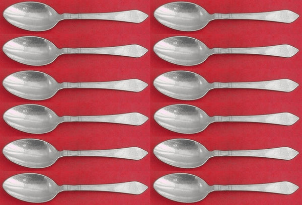 Continental by Georg Jensen Sterling Silver Dinner Spoon #011 Set 12 pcs 7 5/8"