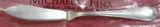Mauriziano by Schiavon Italy Sterling Silver Master Butter Flat Handle 6 1/2 New