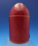 Austrian .812 Silver Traveling Set 6pc in Fitted Leatherette Case (#7566)