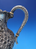 Repousse by Hennegan and Bates Sterling Silver Tea Set 5pc 58.49 ozt. (#7569)