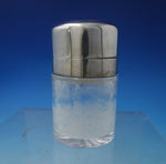 CM English Sterling Silver and Glass Dresser Jar (#5738)