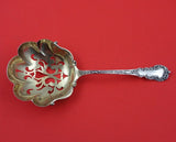 Colbert by Frank Smith Sterling Silver Pea Spoon Gold Washed Pierced 7 1/2"