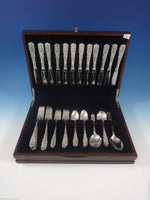 Milburn Rose by Westmorland Sterling Silver Flatware Set for 12 Service 61 Pcs