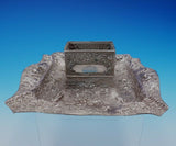 Barbour International Silverplate Ashtray with Match Holder #3285 Figural #3373