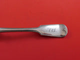 Fiddle Thread by Brower and Rusher Coin Silver Dinner Fork Very Heavy 8 1/4"