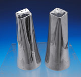 Danish Sterling Silver Salt and Pepper Shaker Set 2pc #400 3 1/4" (#7715) Modern