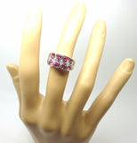 14k 3ct Pink Genuine Natural Tourmaline Ring with .12ct Diamonds (#J3515)