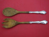 Chelsea Manor by Gorham Sterling Silver Salad Serving Set w/wood 10 3/4"