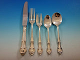 English Gadroon by Gorham Sterling Silver Flatware Set for 12 Service 60 pieces