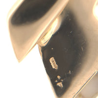 14k Yellow Gold Pendant w/Genuine Natural Gold Vein Quartz and Diamonds (#J6670)